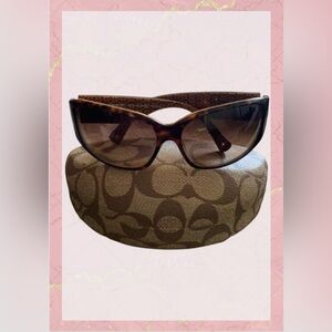 BRAND NEW Coach Madeline Sunglasses Tortoise S498 With Case